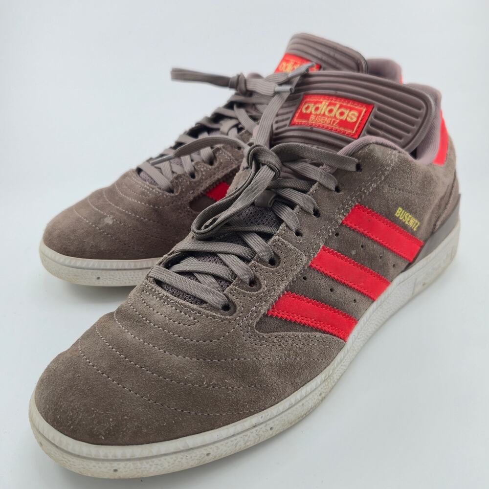 Adidas Busenitz Pro Skateboarding Men's Size 10.5 BY3968 Brown Red Sneakers